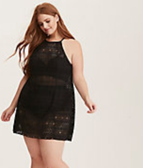 torrid Tops - Tank Black see through plus size tank top